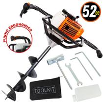 Perfurador de Solo Vulcan Trent VPS520 2T 52CC 2,5CV Maior Economia de Mão de Obra Com Broca 80x20cm
