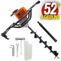 Perfurador de Solo Vulcan VPS520 2T Broca 80x10cm + Extensor de 40cm Ideal Para o Plantio de Mudas