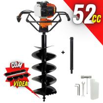 Perfurador de Solo Vulcan VPS520 2T Para Instalações de Mourões Com Broca 80x30cm + Extensor de 40cm