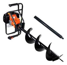 Perfurador De Solo Vulcan Vps520 Broca 80x20 + Extensor 60cm Maquina de Fazer Buraco, Cercas, Assentar Palanques