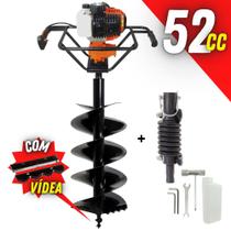 Perfurador de Solo Vulcan VPS520 com Broca 80x30cm + Amortecedor Para Broca De Perfurador de Solo