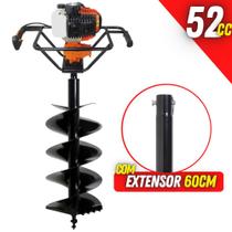 Perfurador de Solo Vulcan VPS520 Ideal Para Todos Tipos de Solo Com Broca 80x30cm + Extensor de 60cm