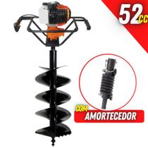 Perfurador de Solo Vulcan VPS520 Potente Alta Durabilidade com Broca 80x30cm + Amortecedor Kawashima