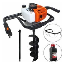 Perfurador De Solo Vulcan Vps520 S com Broca 80x15 cm + Extensor 60cm + Oleo Toyama 2T