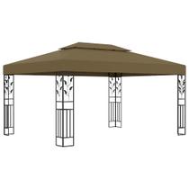 Pérgola Casafoyer con Doble Techo 3x4m Taupe 180 g/m²