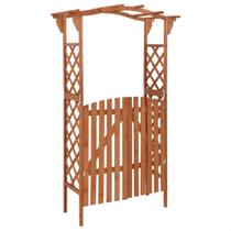 Pérgola Casafoyer con Puerta de Madera Maciza de Abeto 116x40x204 cm