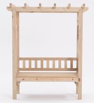 Pergolado com banco para jardim de madeira Pinus tratado 1,75x0,90 metros - Modelo Chardonnay Pergolado com banco para jardim de madeira Pinus tratado 1,75x0,90 metros - Modelo Chardonnay