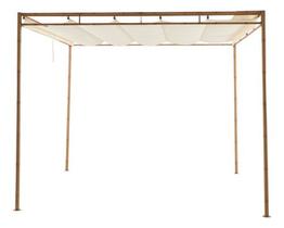 Pergolado De Aço Bamboo 230x289x275cm Cobertura Retrátil Pergolado De Aço Bamboo 230x289x275cm Cobertura Retrátil