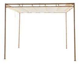 Pergolado De Aco Imita Bambu Pergamino 2,8x2,7m - Importado