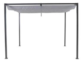 Pergolado De Aço Preto - Horali - Com Proteção 297x297x223cm