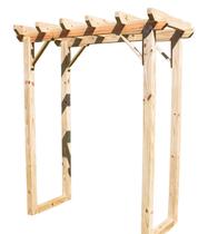 Pergolado para jardim de madeira Pinus tratado 1,75x0,90 metros - Modelo Moscato