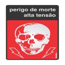 PERIGO DE MORTE ALTA TENSAO 16x23 PERIGO DE MORTE ALTA TENSAO 16x23