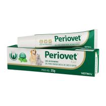 Periovet Gel 25g para Higiene Bucal de Cães e Gatos Vetnil