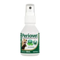 Periovet Spray 100ml Higienizador Bucal para Cães e Gatos