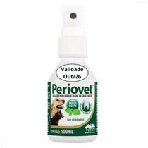 Periovet Spray 100ml Vetnil Tratamento Tártaro Mau Halito Para Pet Cães