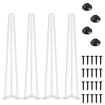 Perna de mobília SMARTSTANDARD 71 cm, aço branco, 800 libras de carga