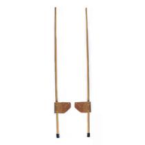 Perna De Pau P/ Iniciantes 0,30 cm Altura Base e 1,40m Altura - Suporte Peso 100kg Total - Par