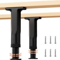 Pernas de apoio da estrutura de cama Fafdbinm ajustáveis 15-28 cm pretas x2 Pernas de apoio da estrutura de cama Fafdbinm ajustáveis 15-28 cm pretas x2