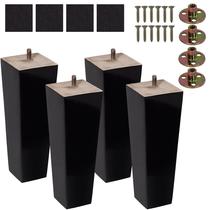 Pernas de móveis BARIEN 8", madeira, quadradas, marrom, conjunto 4 Pernas de móveis BARIEN 8", madeira, quadradas, marrom, conjunto 4