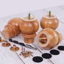 Pernas de móveis de madeira DWYL e LWYD 10 cm Rubberwood Conjunto de 4 Pernas de móveis de madeira DWYL e LWYD 10 cm Rubberwood Conjunto de 4