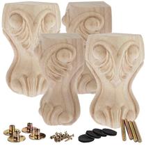 Pernas de móveis La Vane Wooden, 25 cm, conjunto de 4 em estilo europeu Pernas de móveis La Vane Wooden, 25 cm, conjunto de 4 em estilo europeu