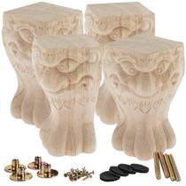 Pernas de móveis La Vane Wooden, 25 cm, conjunto de 4 em estilo europeu