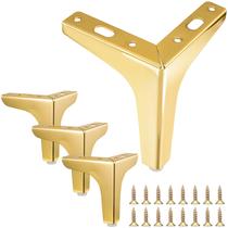 Pernas de móveis Mornajina 10 cm Gold Metal Heavy Duty 4 unidades Pernas de móveis Mornajina 10 cm Gold Metal Heavy Duty 4 unidades
