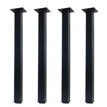 Pernas de móveis QLLY de metal ajustável 61 cm com placa de montagem