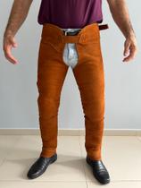 Perneira Calça de couro Nobuck Vaquejada Profissional Super Perneira Calça de couro Nobuck Vaquejada Profissional Super