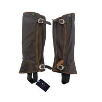 Perneira Chic Bacanizado Couro com duas Fivelas Unissex Mr