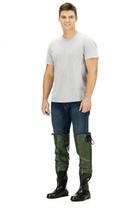 Perneira com Bota Impermeável PVC Pantaneiro Proteção Pesca