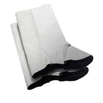 Perneira de raspa de couro com tiras autocolantes