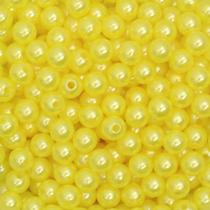 Pérola 10mm com Furo Amarelo - 250g Pérola 10mm com Furo Amarelo - 250g