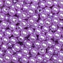 Pérola 10mm com Furo Lilás - 250g