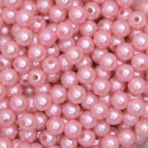 Pérola 10mm com Furo Rosa Bebê - 250g