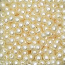 Pérola 4mm com Furo Marfim - 250g