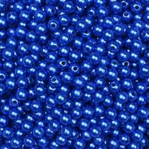 Pérola 6mm com Furo Azul Clássico - 250g