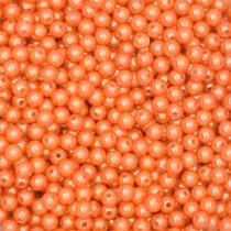 Pérola 6mm com Furo Laranja - 250g Pérola 6mm com Furo Laranja - 250g