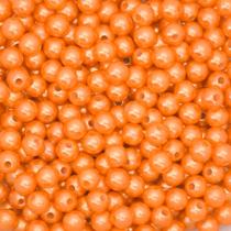 Pérola 8mm com Furo Laranja - 250g Pérola 8mm com Furo Laranja - 250g