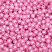 Pérola 8mm com Furo Rosa Chiclete - 250g Pérola 8mm com Furo Rosa Chiclete - 250g