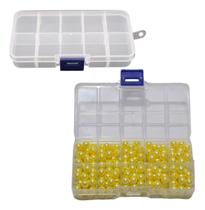 Perola Abs Inteira 8mm C/furo 250 Und Perolas Cor Amarelo240