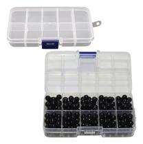 Perola Abs Inteira 8mm C/furo 250 Und Perolas Cor Black
