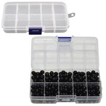 Perola Abs Inteira 8mm C/furo 250 Und Perolas Cor Black