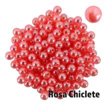 Perola Abs Inteira Sem Furo 6mm com Rebite Aprox. 800 Perolas Para Fazer Pulseiras Bijuteria Artesanato