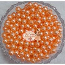 Perola ABS Tam 6 Laranja Claro 100g Perola ABS Tam 6 Laranja Claro 100g
