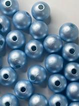 Pérola / Azul 6mm - Aprox.450 peças - 50g