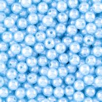 Pérola azul bebe inteira com furo 0,10mm em abs com 500gr