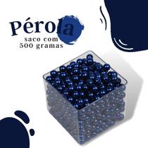 Pérola Azul Royal 10Mm Pacote Com 500 Gramas - Nybc