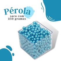 Pérola Azul Turquesa 10Mm Pacote Com 250 Gramas - Nybc