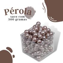 Pérola Bege Areia 10Mm Pacote Com 500 Gramas - Nybc